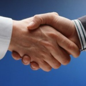corporate handshake concept symbol as used in digital marketing design